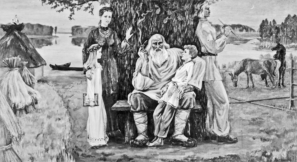 «Леся Українка на Волині». 1970. Полотно, олія